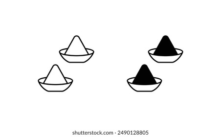 Holi icon design with white background stock illustration