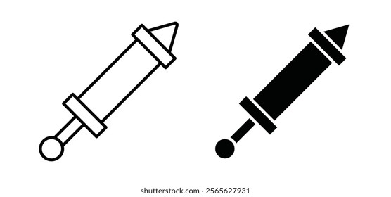Holi icons in black and white colors