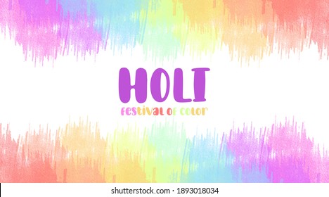 Holi India Background Illustration Vector. Festival of Color Illustration.