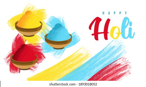 Holi India Background Illustration Vector. Festival of Color Illustration.