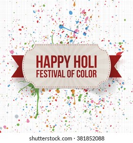 Holi indian Festival Background Template