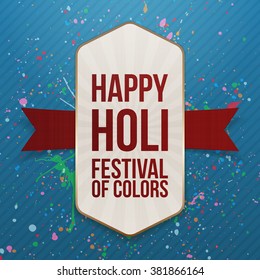 Holi indian Festival of Color Banner