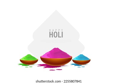 Holi Indian festival of colors creative banner template design 
