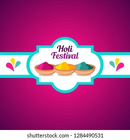 Holi Indian Festival Illustration Background Poster