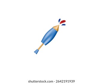 Holi pichkari icon 3d illustration render