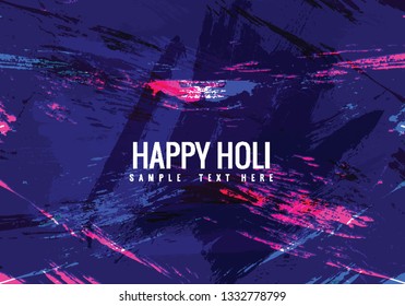 Holi poster design. It is a Hindu spring festival, originating from the Indian subcontinent, celebrated predominantly in India and also known as festival of colours.