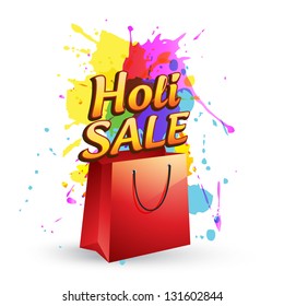 holi sale design illustration vector