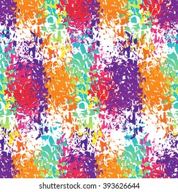 Holi seamless pattern. Indian Festiva ornament background. colour stains. 
