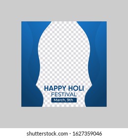 Holi template for social media. Eps10 vector