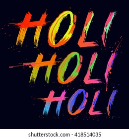 Holi  vector template  flyer,banner,brochure.