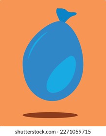 Holi water balloon icon isolated. Holi vector.