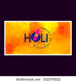 Holi Web Banner template