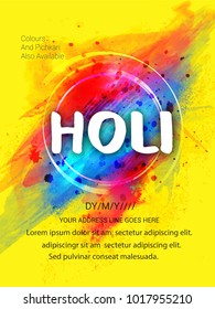  Holi,Creative Flyer, Banner design for Indian Festival of Colours, Holi celebration