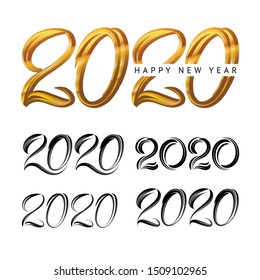Holiday 2020 text design, for your website, annual report, poster, invitation card, banner.