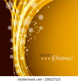 Holiday abstract background with snowflakes