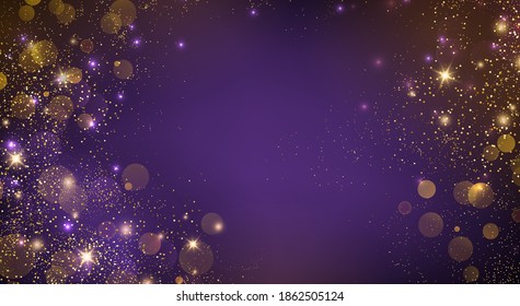 Holiday Abstract shiny color gold design element