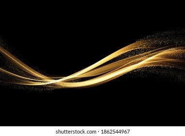 Holiday Abstract shiny color gold design element