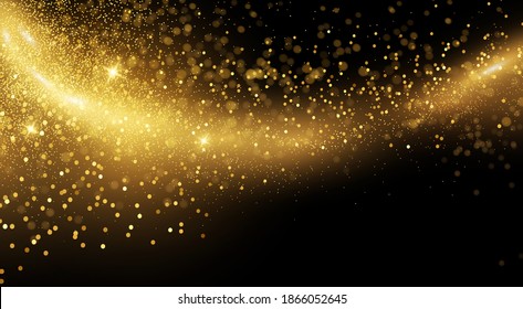 Holiday Abstract shiny color gold design element