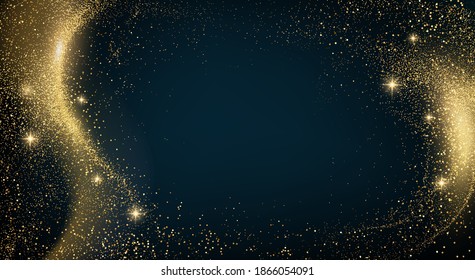 Holiday Abstract shiny color gold design element