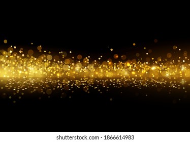 Holiday Abstract shiny color gold design element