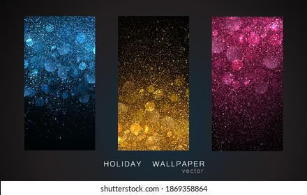 Holiday Abstract shiny color gold design element