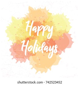 Holiday abstract splash blot. Multicolored vector illustration. Holiday design element.