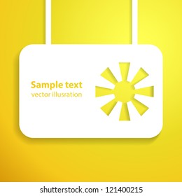 Holiday applique background. Vector illustration for your solar design.