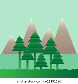 Holiday arbor Vector