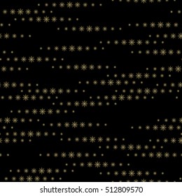 Holiday backdrop, snowflake pattern, Christmas decor, seamless winter background. Vector illustration.