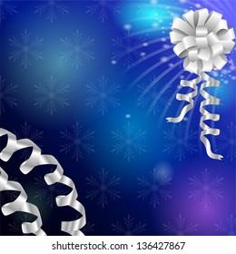 Holiday background with bow