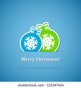 Holiday background with Christmas balls. Vector illustration. Eps10.