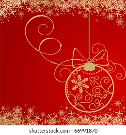Holiday background with Christmas decorations