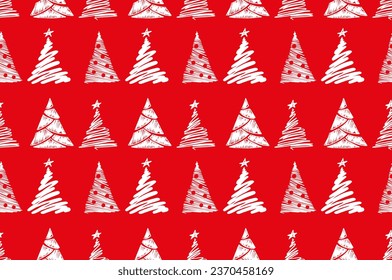 Fondo de vacaciones. Patrón de Navidad sin fisuras. Navidad, antecedentes de Año Nuevo. Impresión para envolver papel textil web. Ilustración vectorial.