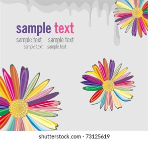 holiday background with color flowers