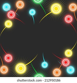 Holiday background - colorful firework
