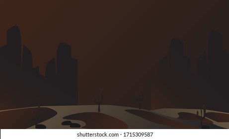 HOLIDAY BACKGROUND CREAMING WITH CACTUS TREES