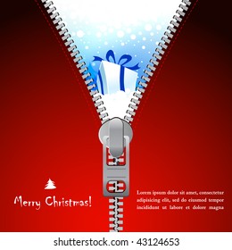 Holiday background design, zipper style