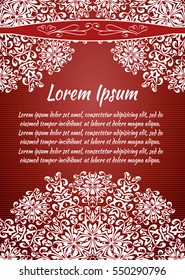 Holiday background, flyer, leaflet, cover. Mandala, Oriental motif for wedding, party, congratulations, I'm sorry. Hand painted texture background. Decorative elements for design print. Vector. EPS 10