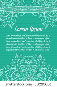 Holiday background, flyer, leaflet, cover. Mandala, Oriental motif for wedding, party, congratulations, I'm sorry. Hand painted texture background. Decorative elements for design print. Vector. EPS 10