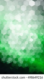 holiday background. hexagon geometry pattern. green color. vector illustration. for design flyer, banner, wallpaper