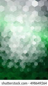 holiday background. hexagon geometry pattern. green color. vector illustration. for design flyer, banner, wallpaper