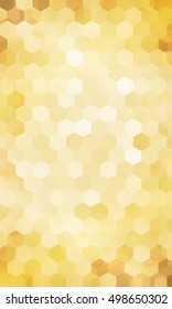holiday background. hexagon geometry pattern. gold color. vector illustration. for design flyer, banner, wallpaper