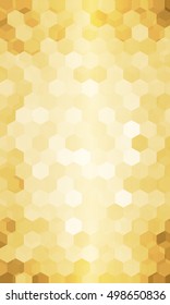 holiday background. hexagon geometry pattern. gold color. vector illustration. for design flyer, banner, wallpaper