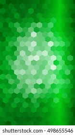 holiday background. hexagon geometry pattern. green color. vector illustration. for design flyer, banner, wallpaper