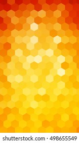 holiday background. hexagon geometry pattern. fire color. vector illustration. for design flyer, banner, wallpaper