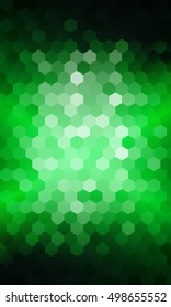 holiday background. hexagon geometry pattern. green color. vector illustration. for design flyer, banner, wallpaper