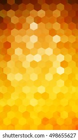 holiday background. hexagon geometry pattern. orange color. vector illustration. for design flyer, banner, wallpaper