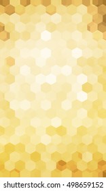 holiday background. hexagon geometry pattern. gold color. vector illustration. for design flyer, banner, wallpaper