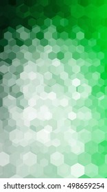 holiday background. hexagon geometry pattern. green color. vector illustration. for design flyer, banner, wallpaper