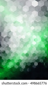 holiday background. hexagon geometry pattern. green color. vector illustration. for design flyer, banner, wallpaper